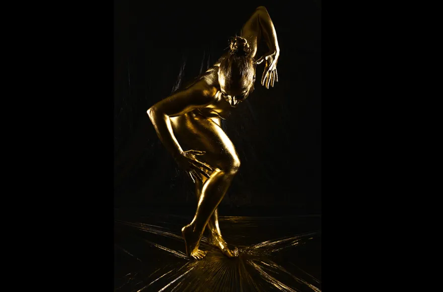 Vergoldungs-Bodypainting Farchant