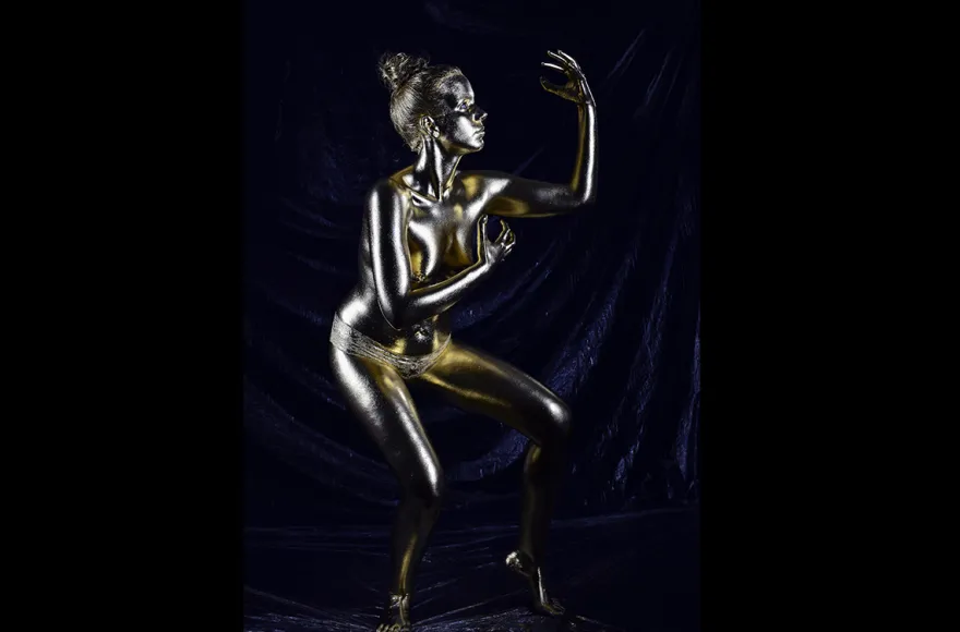 Vergoldungs-Bodypainting Farchant