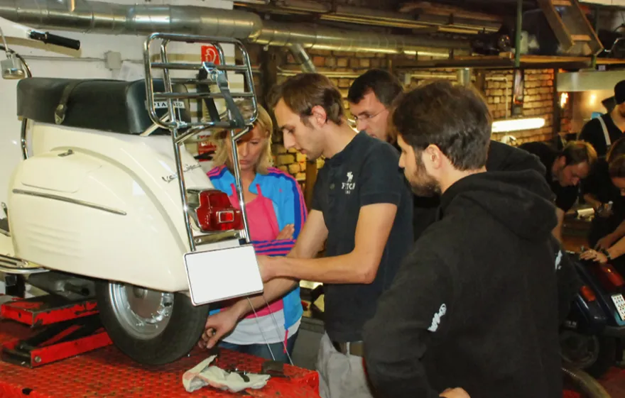 Vespa Schrauberkurs-Automatik München