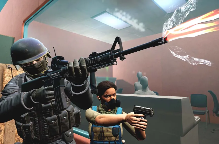 Virtual Reality Arena Pucking