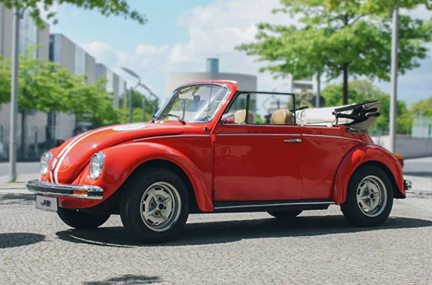 VW Käfer Cabrio mieten Berlin für 2 (4 Std.)