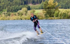 Wakeboarden am Boot Bad Abbach
