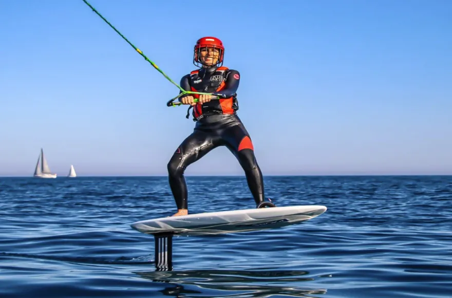 Wakefoiling in Südfrankreich
