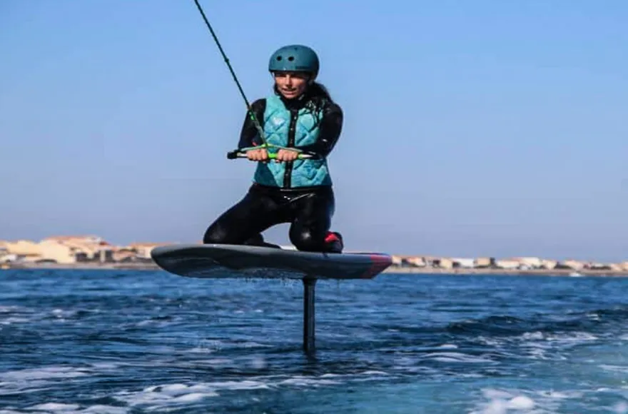 Wakefoiling in Südfrankreich