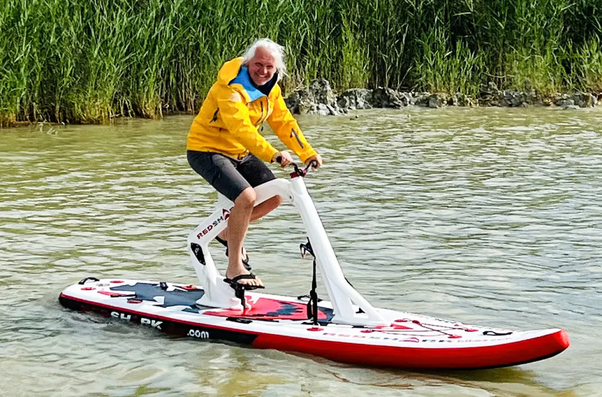 Wasserfahrrad am Neusiedler See