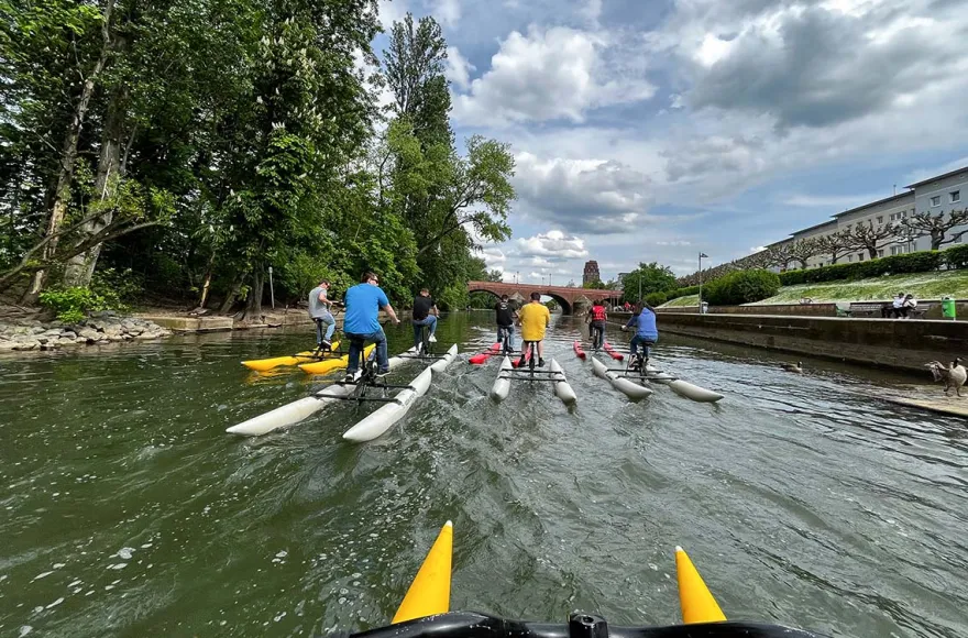 Waterbike fahren Heidelberg
