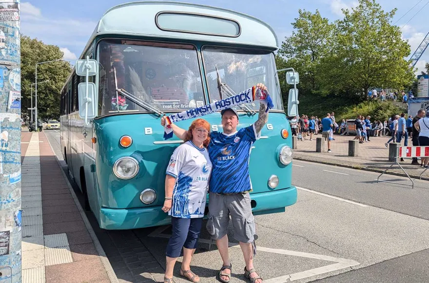 Weintour mit Oldtimerbus für 2 Rostock (2 Std.)
