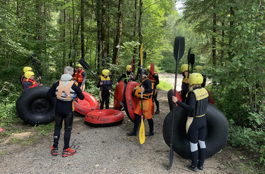 Wildwasser-Tubing Abtenau-Voglau