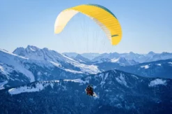 Winter Gleitschirm Tandemflug Maurach