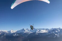 Winter Gleitschirm Tandemflug Maurach