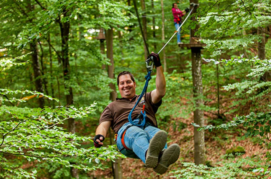 Ziplining und Adventure-Minigolf in der Vulkaneifel